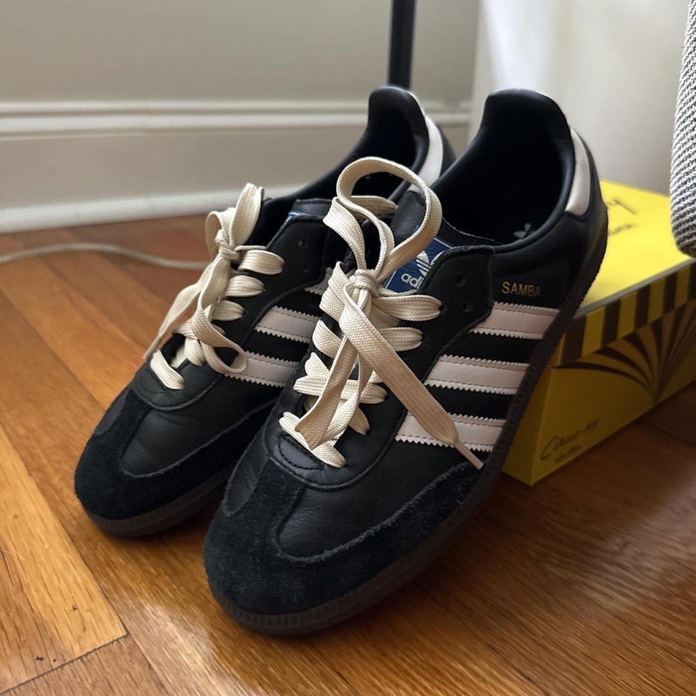 Adidas Samba Black Sneakers with White Accents